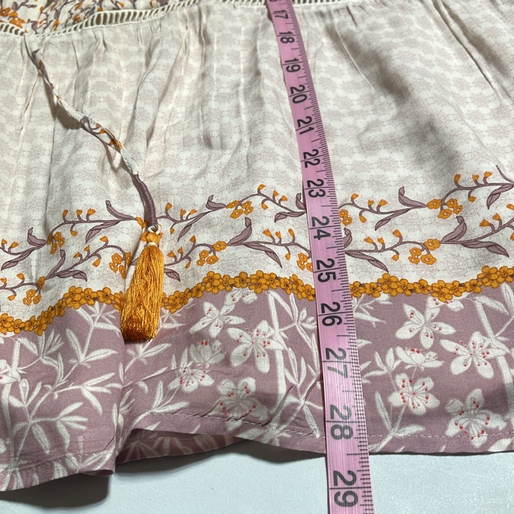 DANIEL RAINN Short Sleeve Border Print
Popover TopFloral Boho Blouse 3XL - Picture 10 of 11
